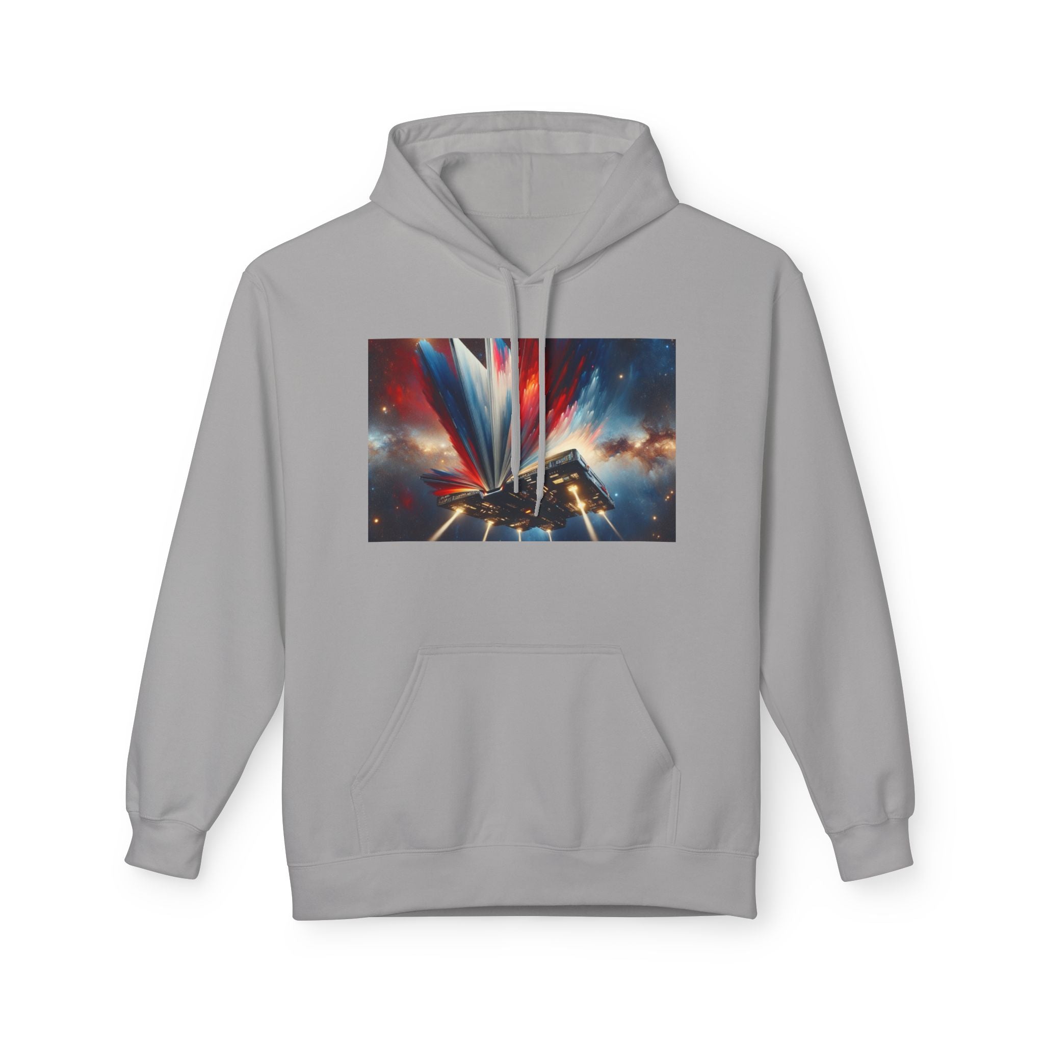 Cosmic Flight Hoodie — "Knowledge Takes Flight" Graphic Pullover