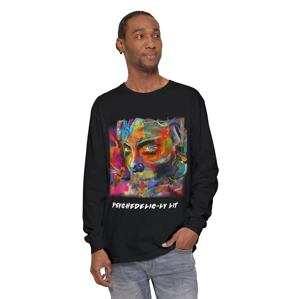 Psychedelic Portrait Long Sleeve Tee