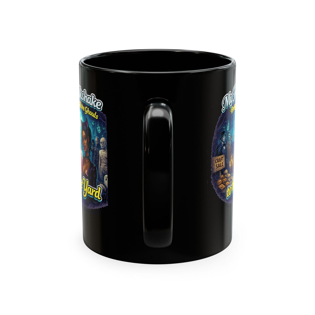My Milkshake Brings All the Ghouls to the Yard Halloween Ceramic Mug