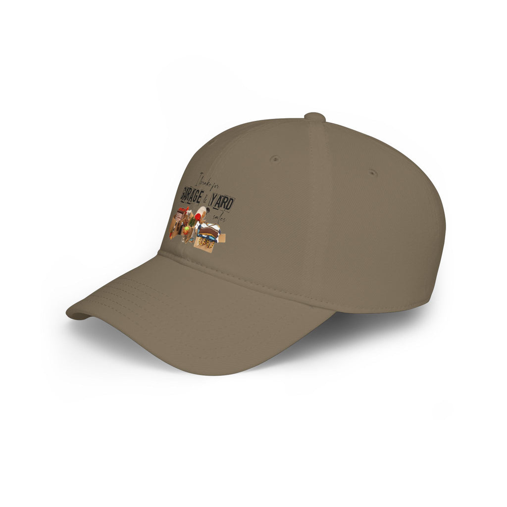 Low Profile Baseball Cap - I Love Garage & Yard Sale Vintage Market Design