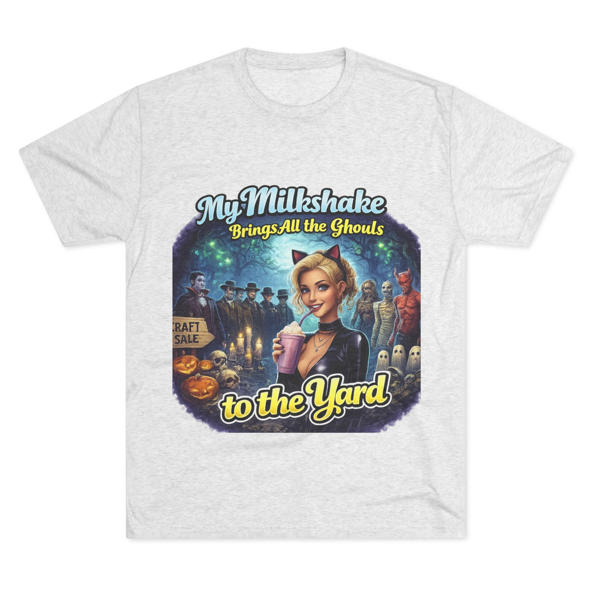 My Milkshake Brings All the Ghouls to the Yard Halloween Tee