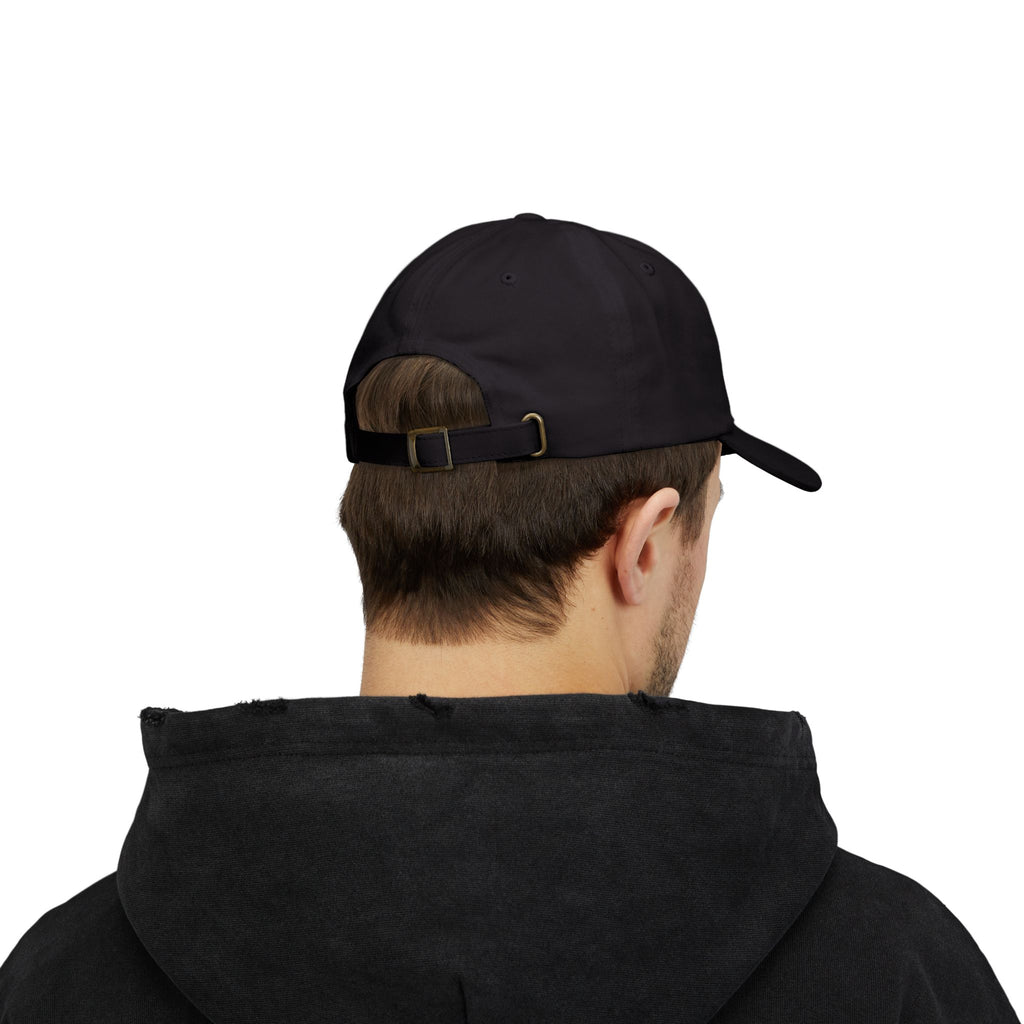 Pause Embroidered Classic Dad Cap — White Relaxation Hat
