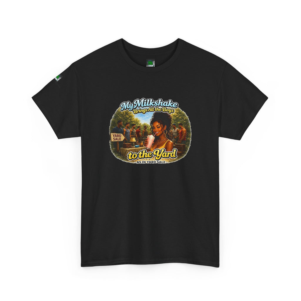 Copy of Retro Milkshake Shop Graphic Tee — "My Milkshake Brings All The Boys To The Yard" Vintage Art
