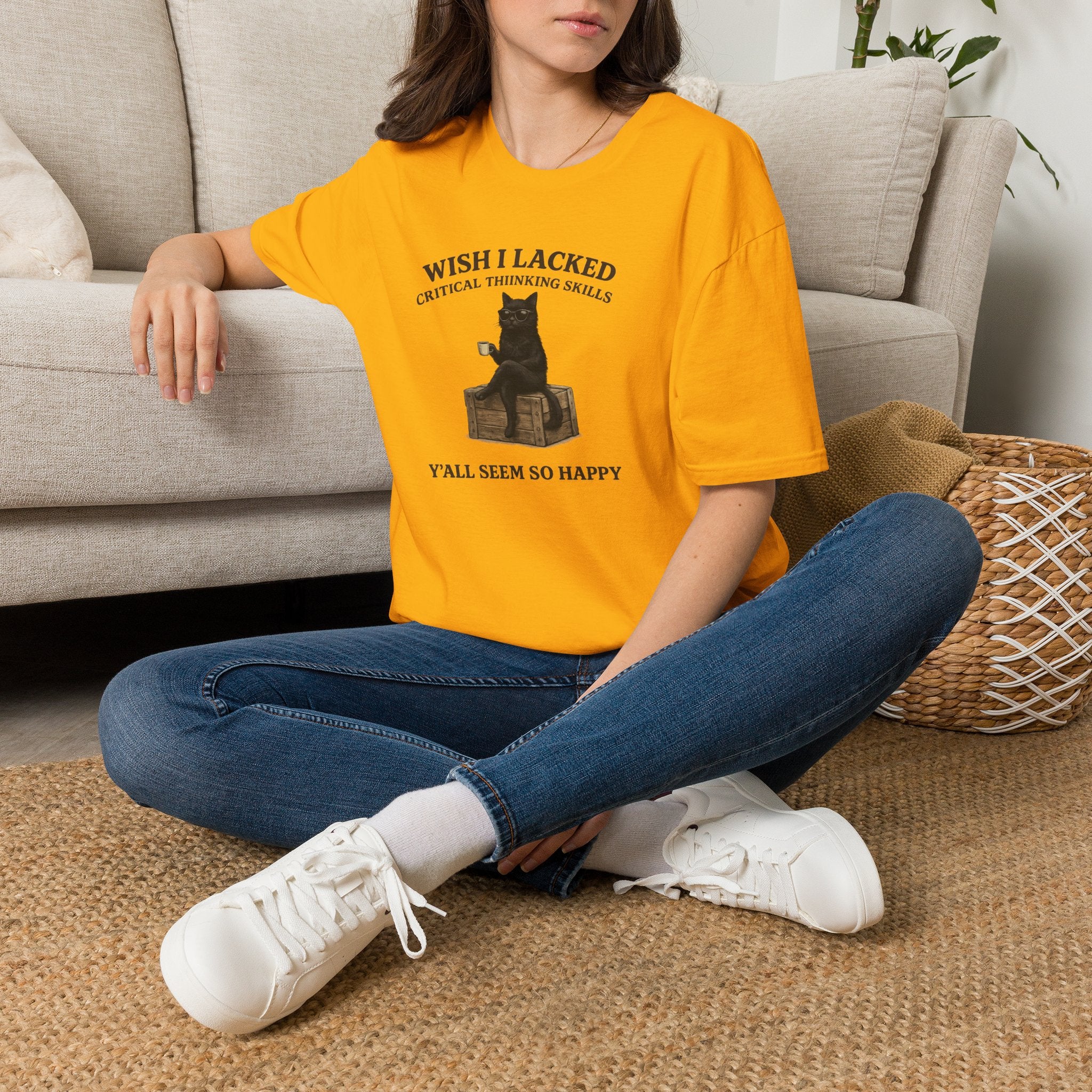Unisex Softstyle T-Shirt "I Wish Cool Cat"