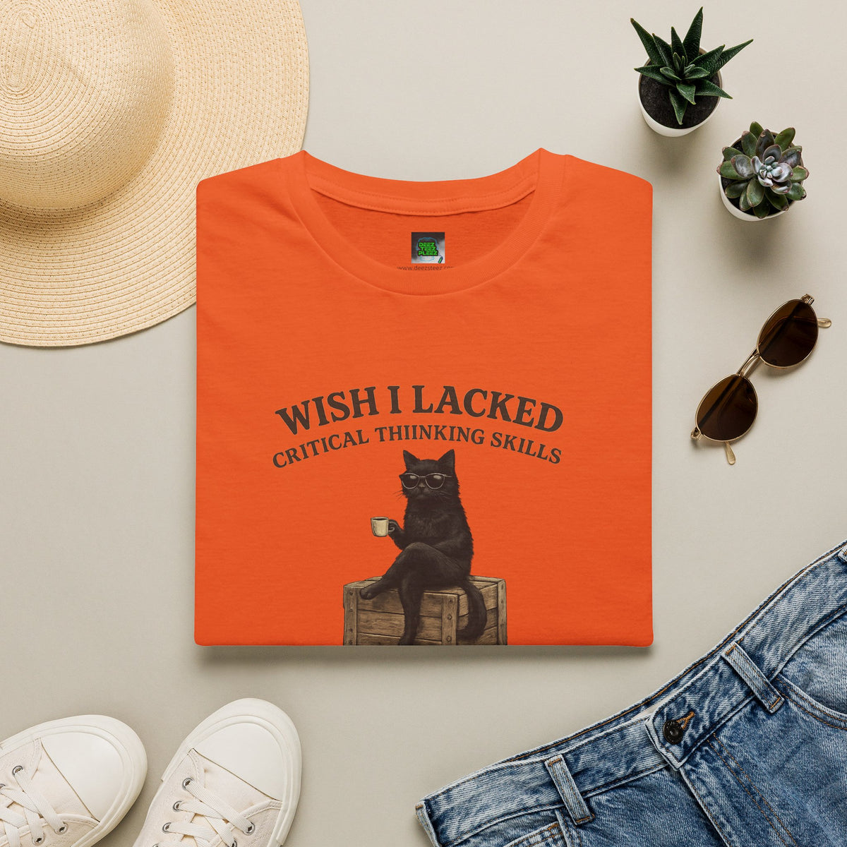 Unisex Softstyle T-Shirt "I Wish Cool Cat"