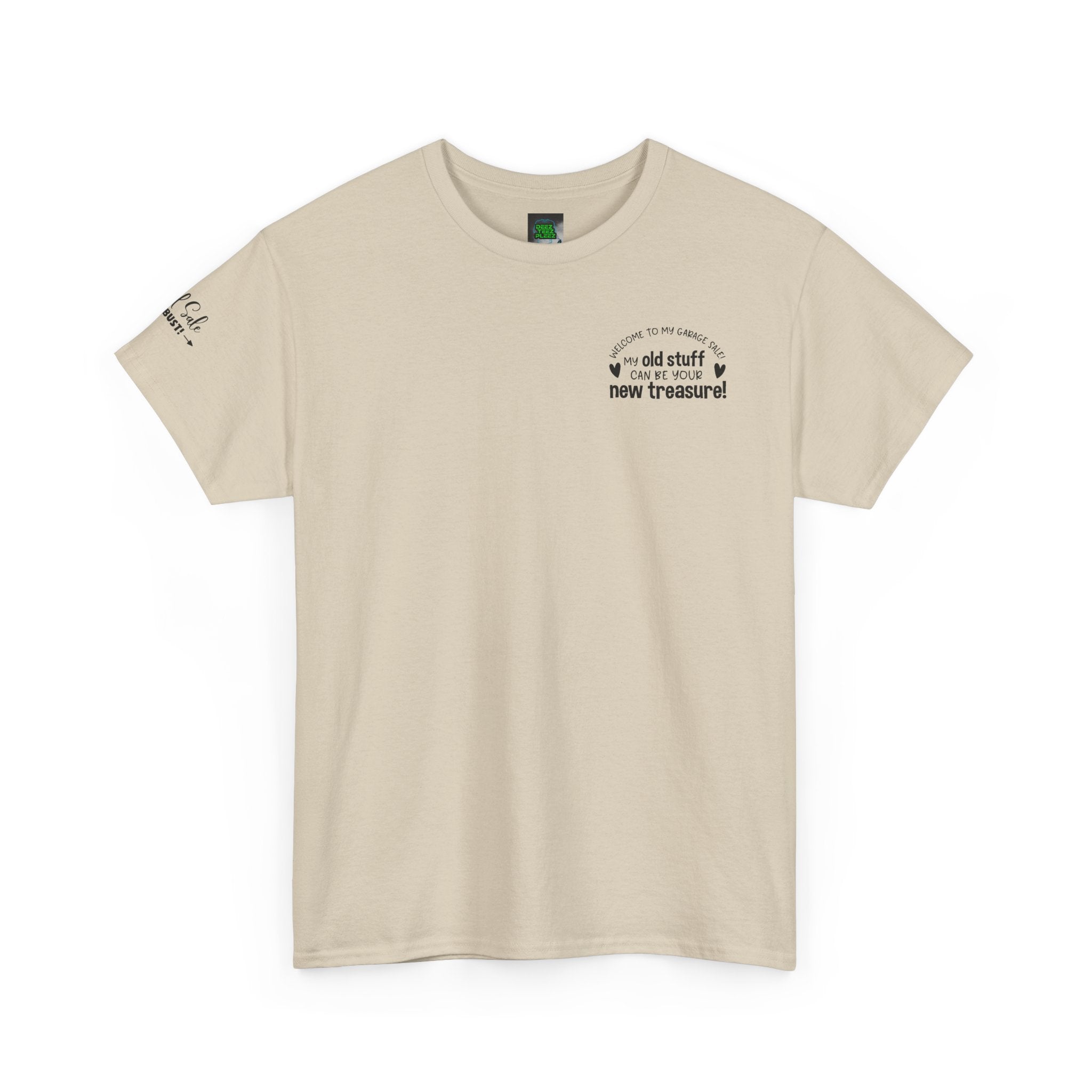 Unisex Heavy Cotton Tee Yard Sales OLD STUFF/ New Treasure