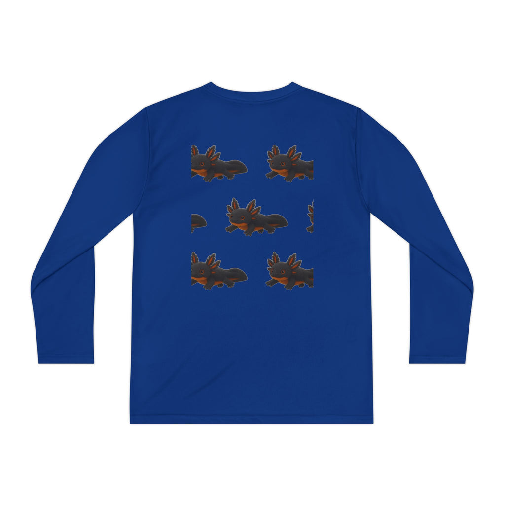 Axolotl Fun Facts Youth Long Sleeve Tee — "Water Salamander"