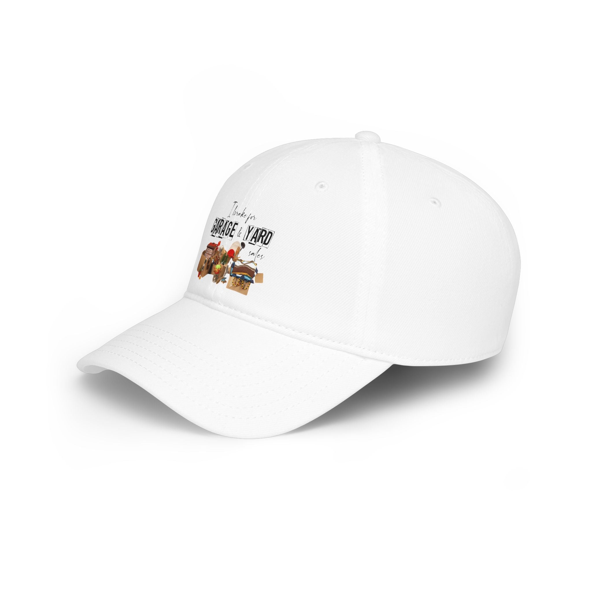 Low Profile Baseball Cap - I Love Garage & Yard Sale Vintage Market Design