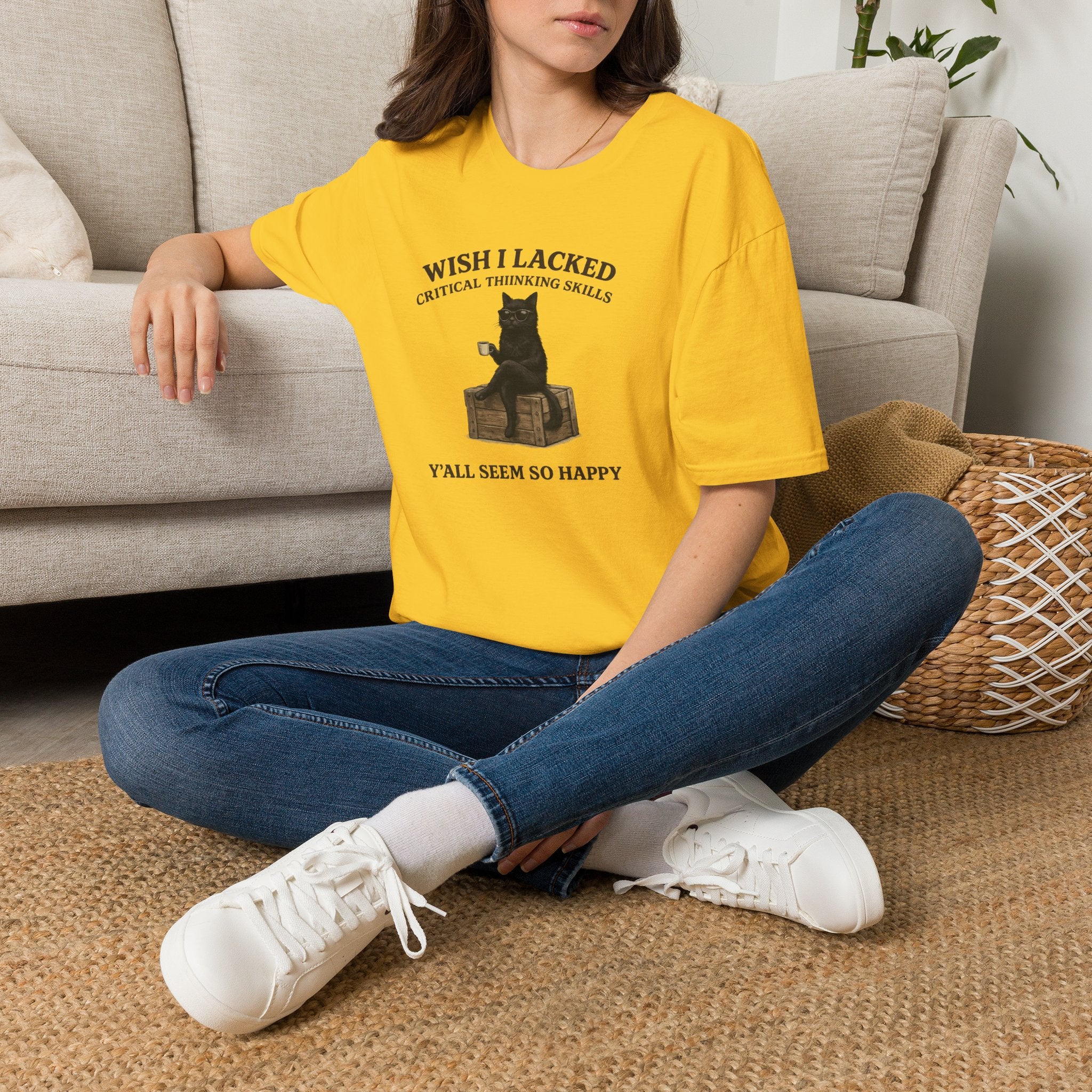 Unisex Softstyle T-Shirt "I Wish Cool Cat"