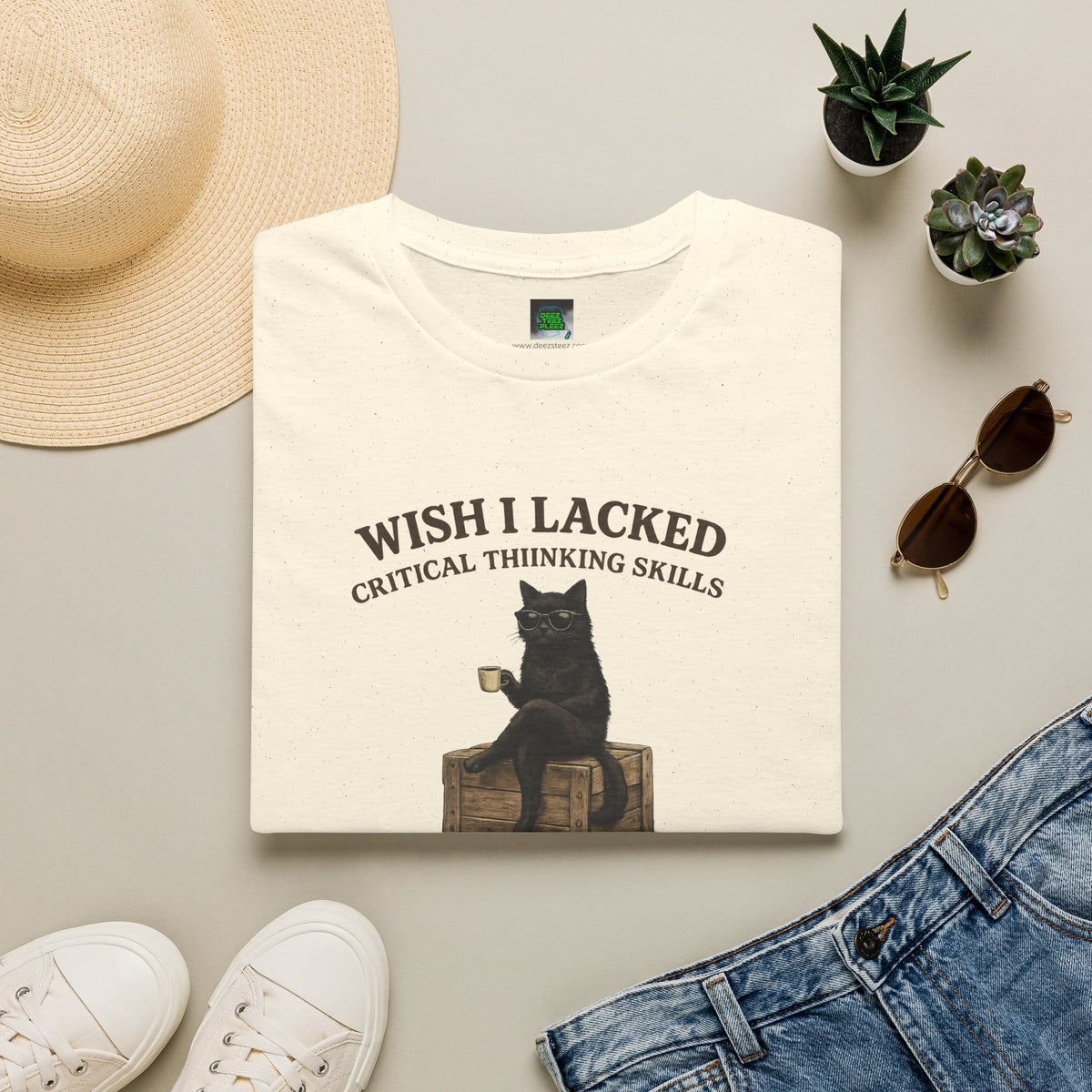 Unisex Softstyle T-Shirt "I Wish Cool Cat"