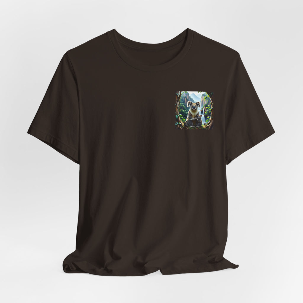 Koala Pocket Tee – Cute Wildlife Graphic Short Sleeve Shirt