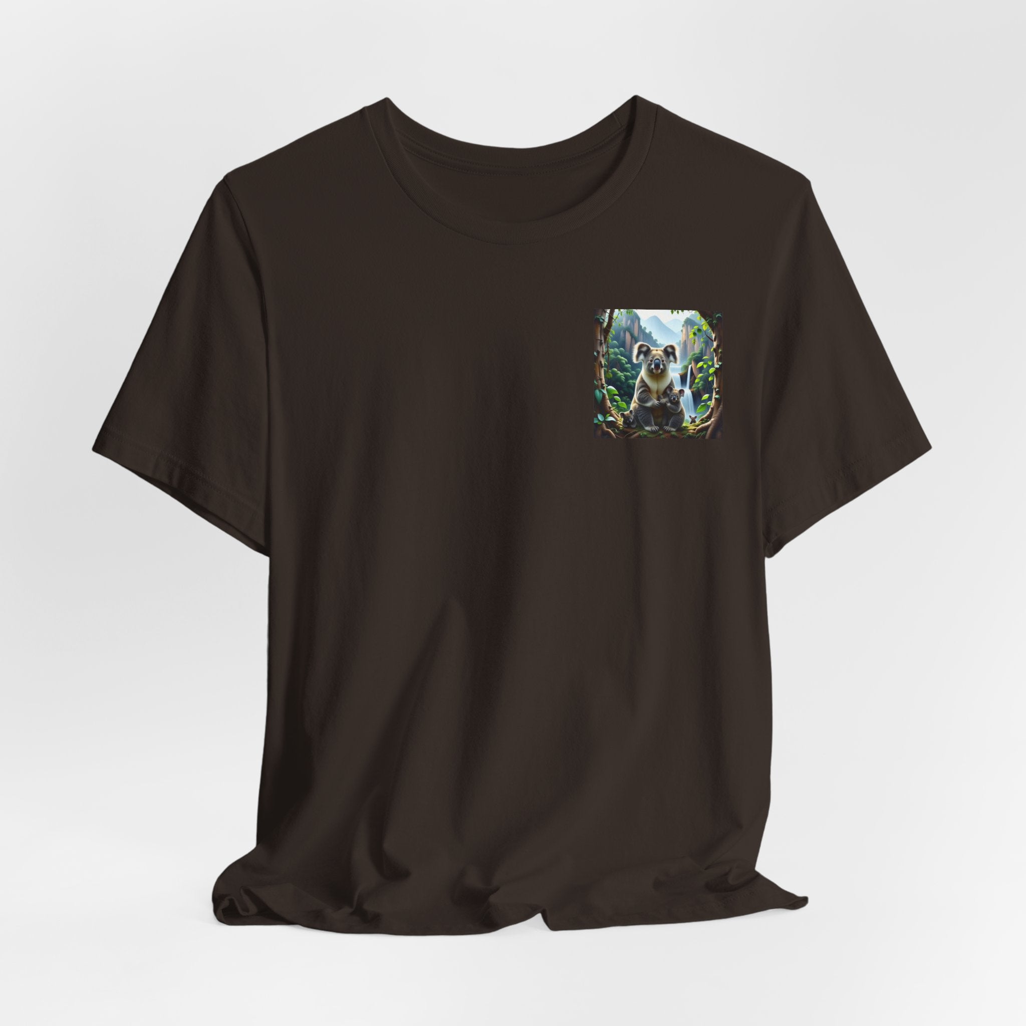 Koala Pocket Tee – Cute Wildlife Graphic Short Sleeve Shirt
