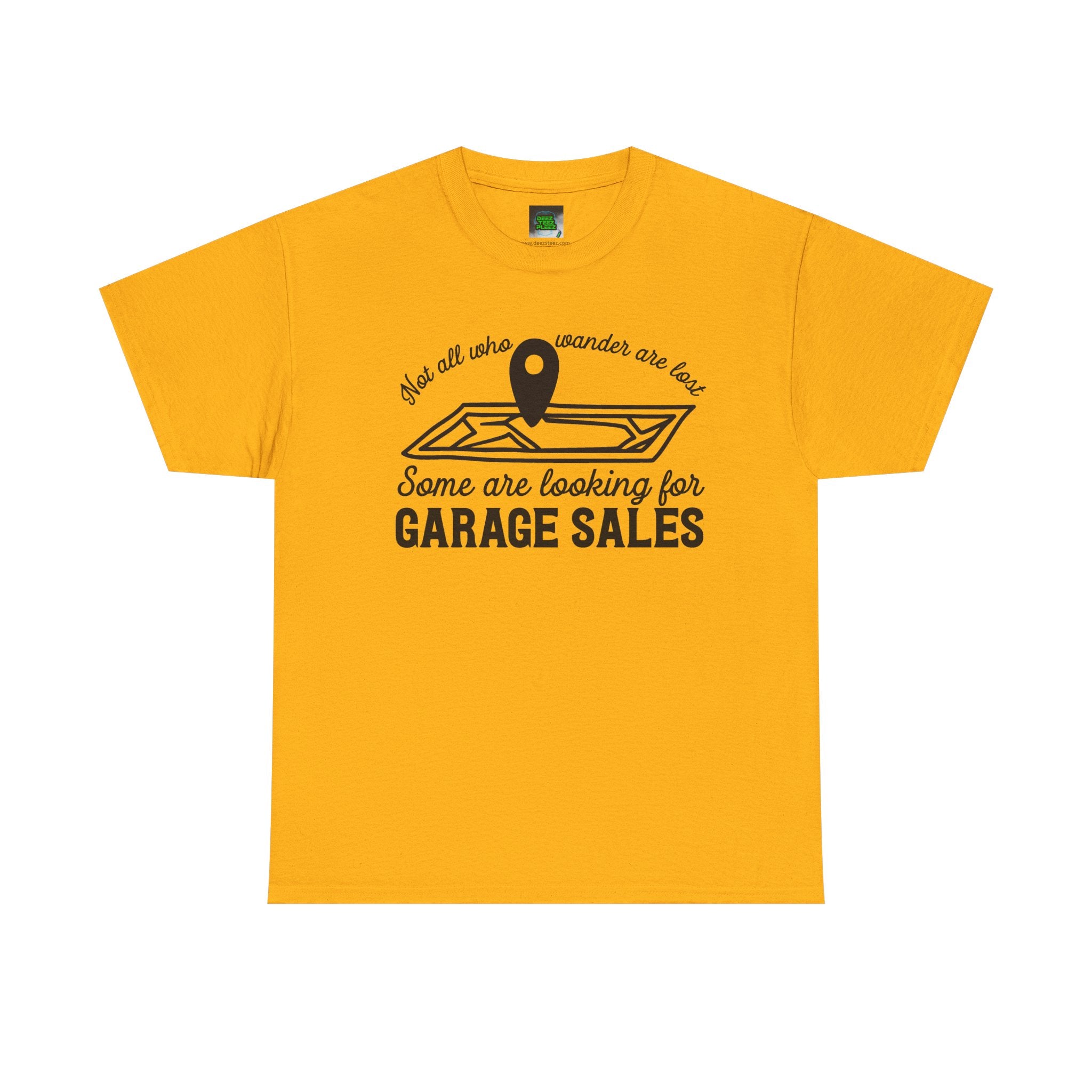 Garage Sale Hunter T-Shirt — "Some Are Looking for Garage Sales" Vintage Map Design