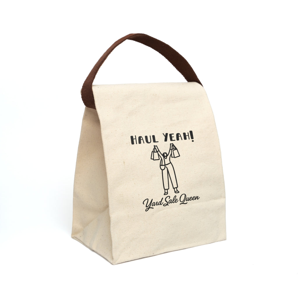 Canvas Lunch Bag — "Haul Yeah!" Yard Sale Queen Tote