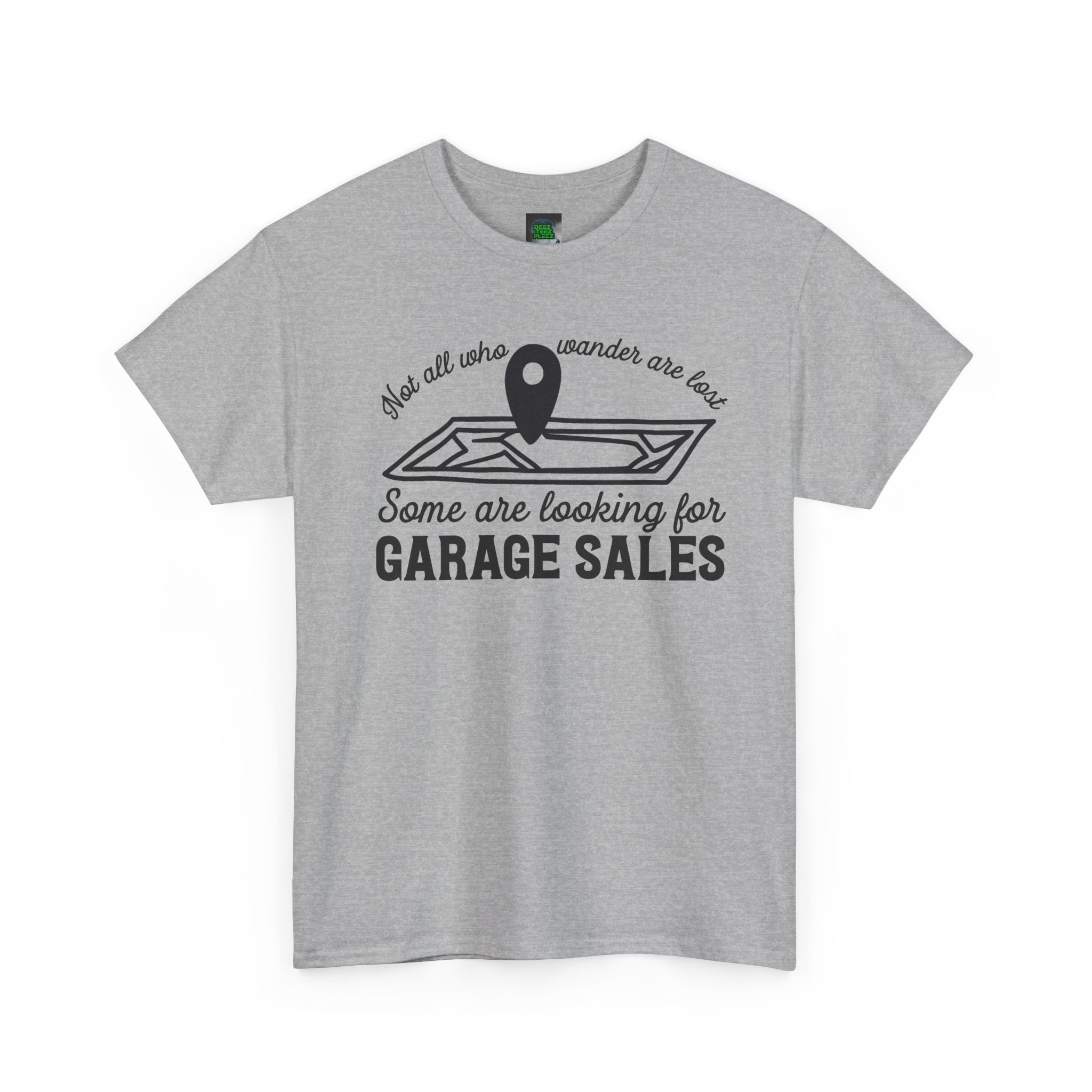Garage Sale Hunter T-Shirt — "Some Are Looking for Garage Sales" Vintage Map Design