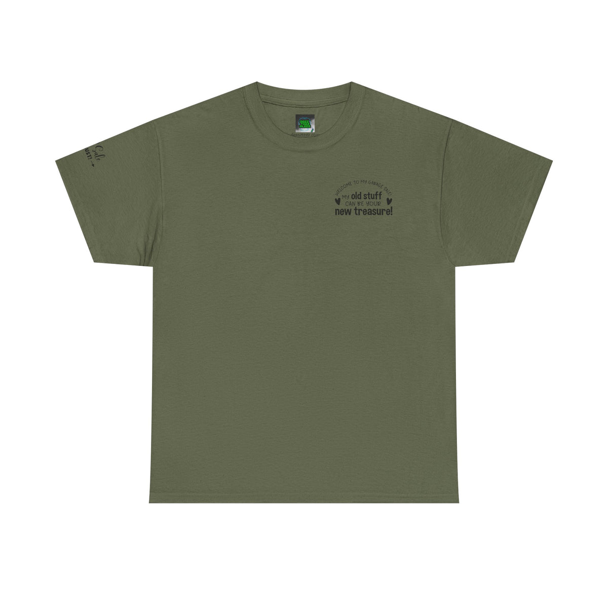 Unisex Heavy Cotton Tee Yard Sales OLD STUFF/ New Treasure