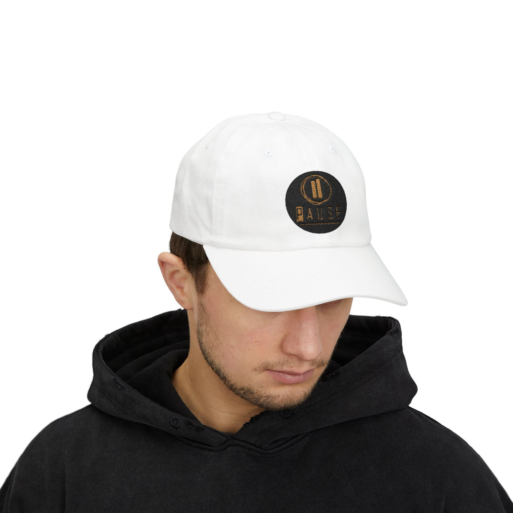 Classic Dad Cap — Embroidered Pause Logo Baseball Hat