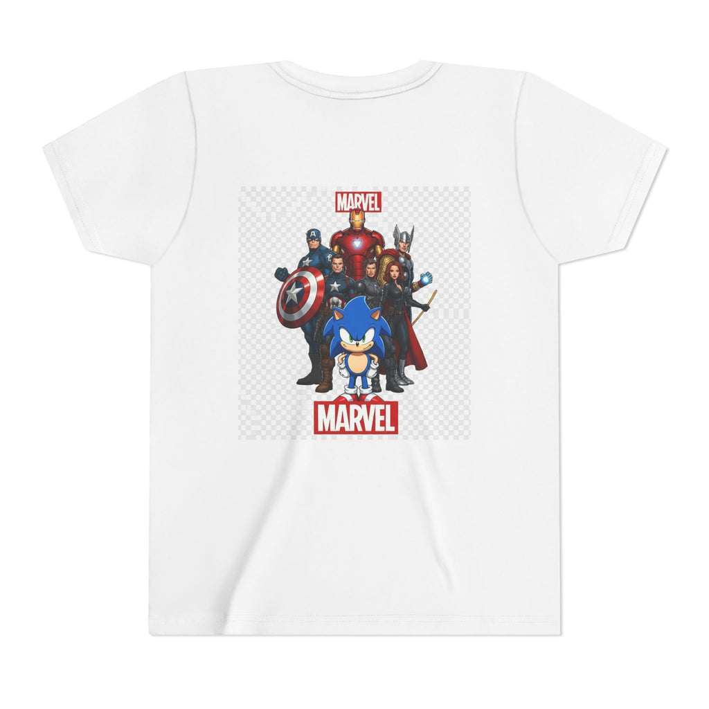 Kids Marvel & Spider-Verse Superhero Tee — Sonic & Avengers Graphic Youth T-Shirt