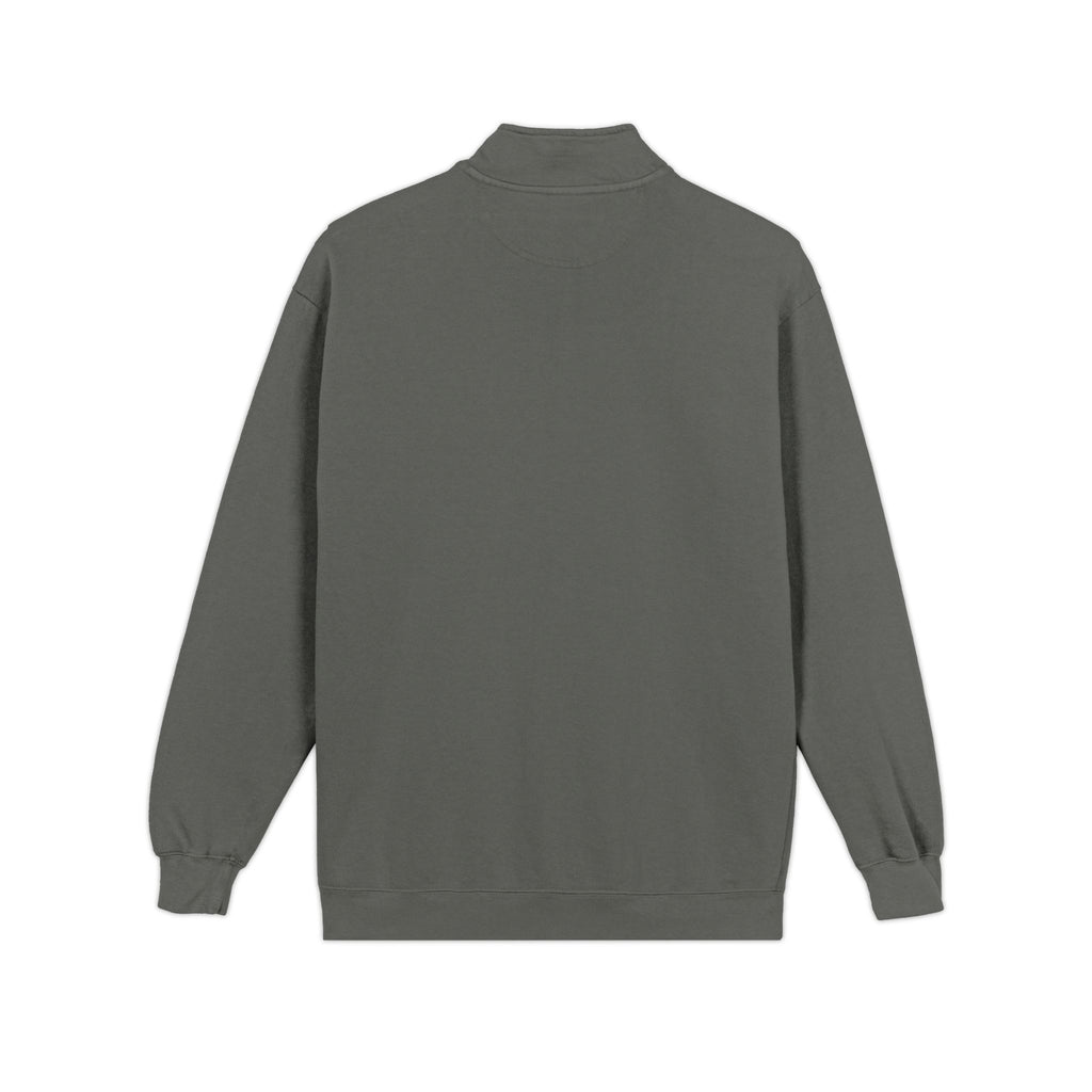Quarter-Zip Sweatshirt with Cute Teddy Embroidery – Casual Cozy Pullover