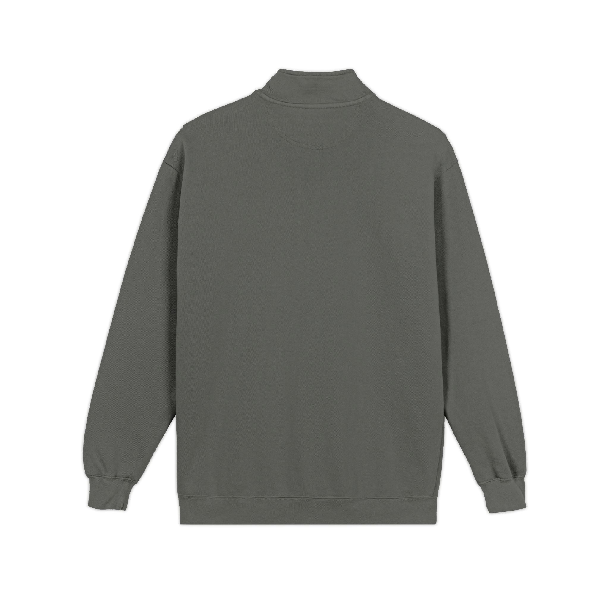 Quarter-Zip Sweatshirt with Cute Teddy Embroidery – Casual Cozy Pullover