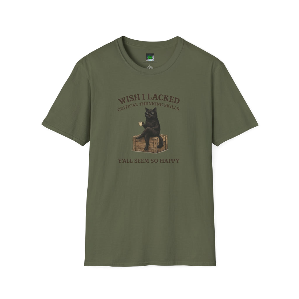Unisex Softstyle T-Shirt "I Wish Cool Cat"