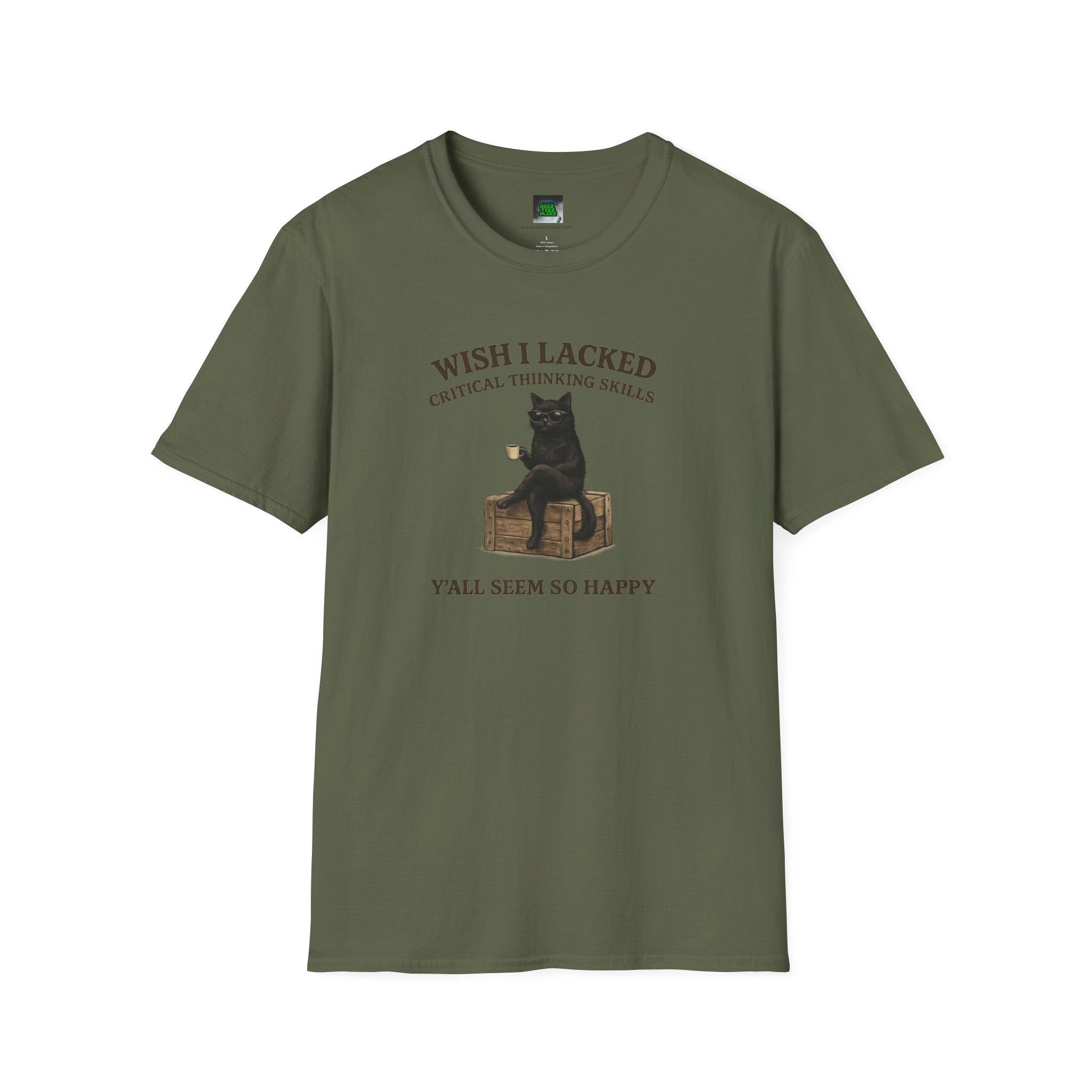 Unisex Softstyle T-Shirt "I Wish Cool Cat"
