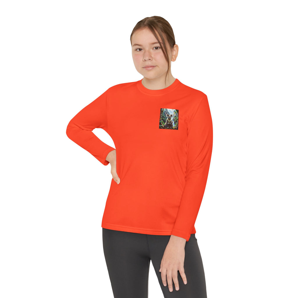 Youth Long Sleeve Tee — Small Nature Graphic Chest Print