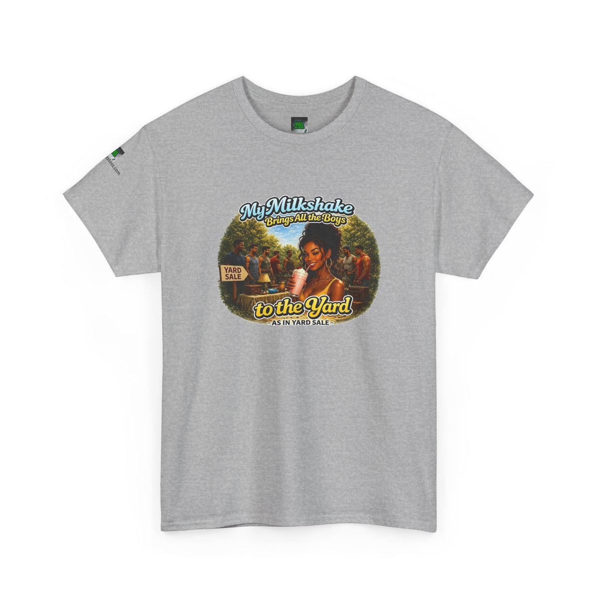 Copy of Retro Milkshake Shop Graphic Tee — "My Milkshake Brings All The Boys To The Yard" Vintage Art