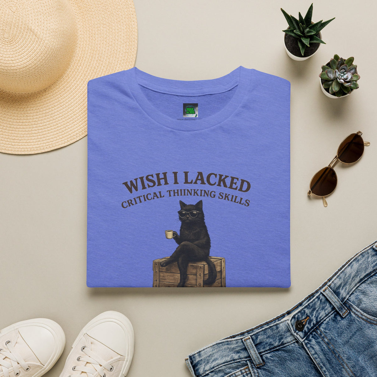 Unisex Softstyle T-Shirt "I Wish Cool Cat"