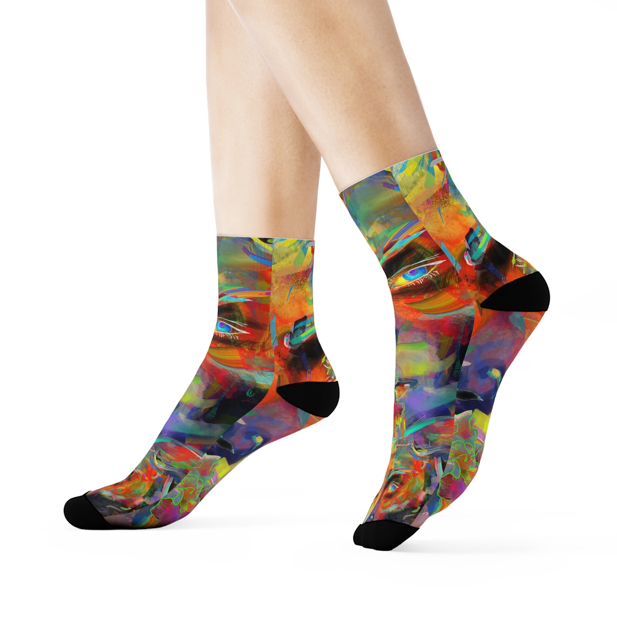 Psychedelic-ly Lit Crew Socks would look great with Psychedelicly-Lit collection of Hoodies and T-shirts