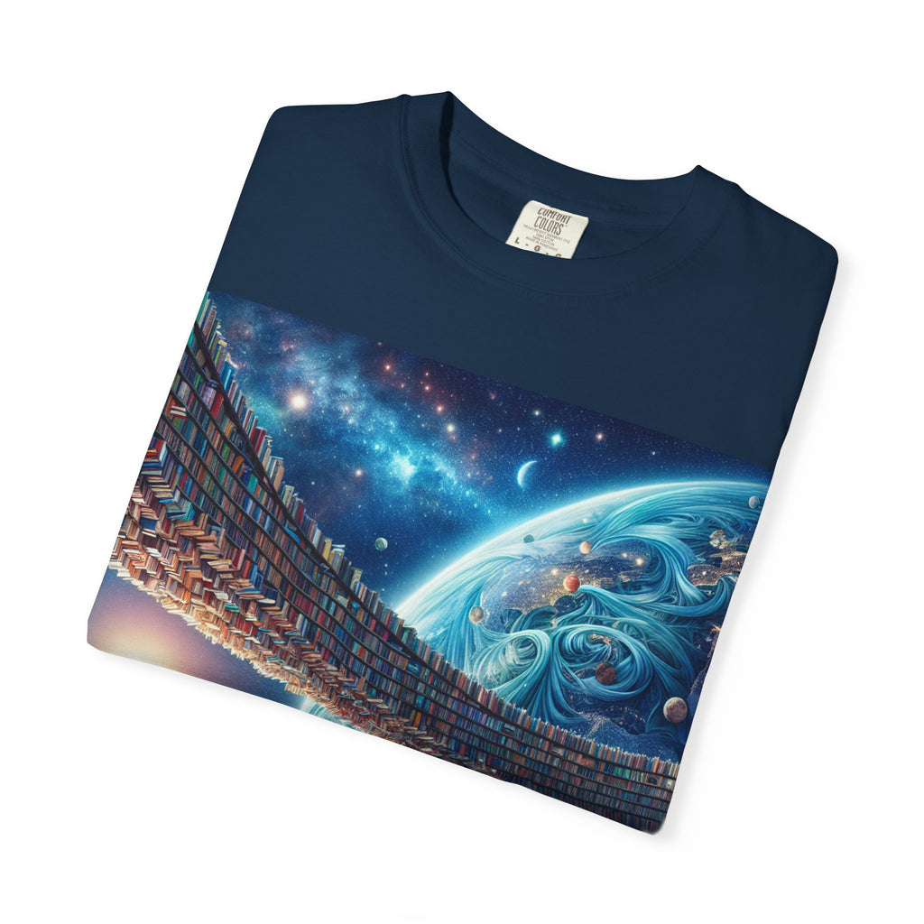 Galaxy Bridge T-Shirt – Surreal Cosmic Landscape Tee