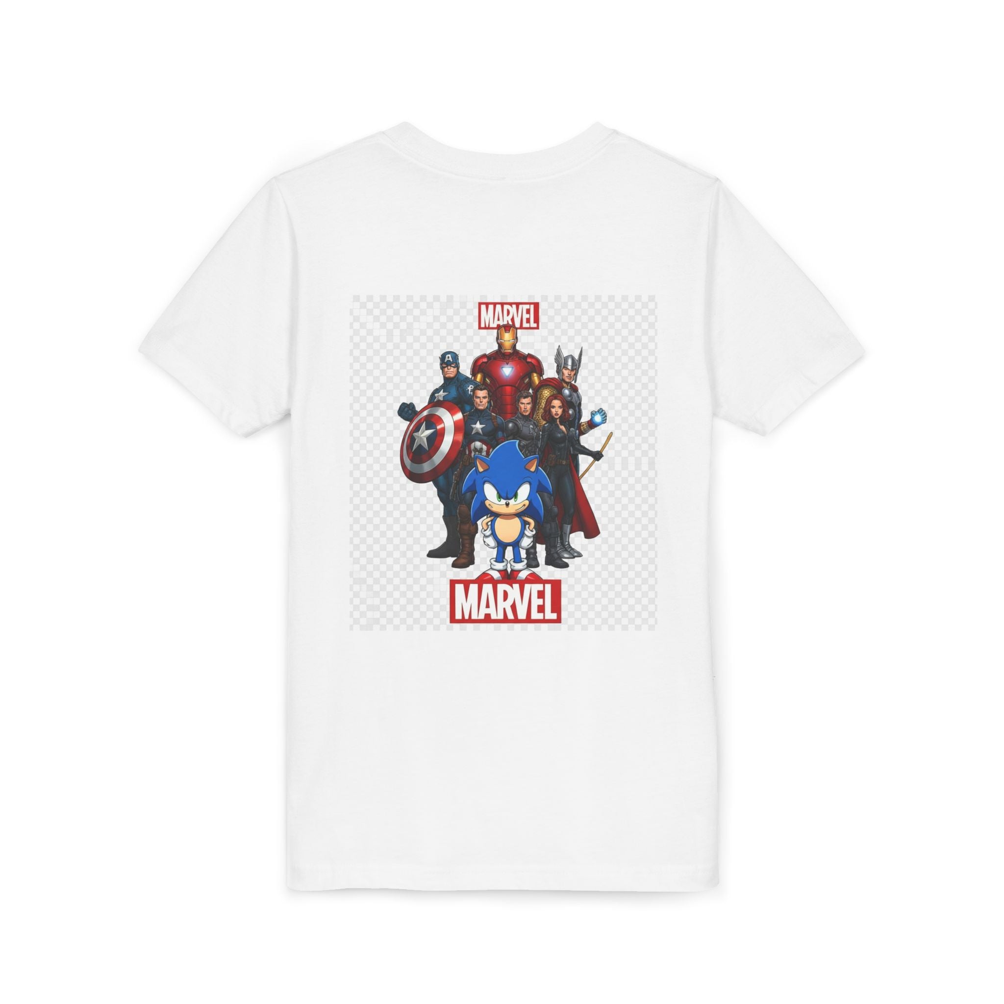 Kids Marvel & Spider-Verse Superhero Tee — Sonic & Avengers Graphic Youth T-Shirt