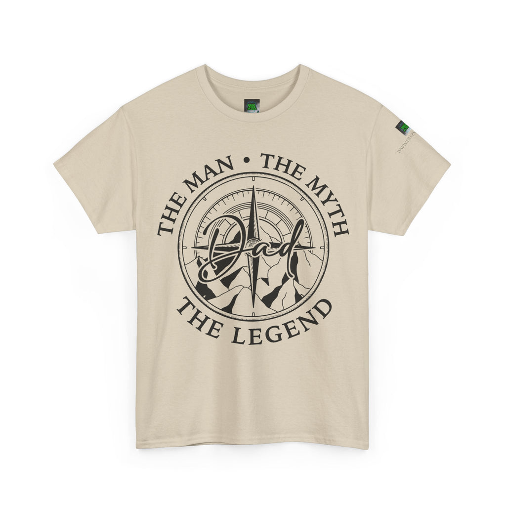 Dad Badge T-Shirt — "The Man • The Myth • The Legend" Vintage Tee