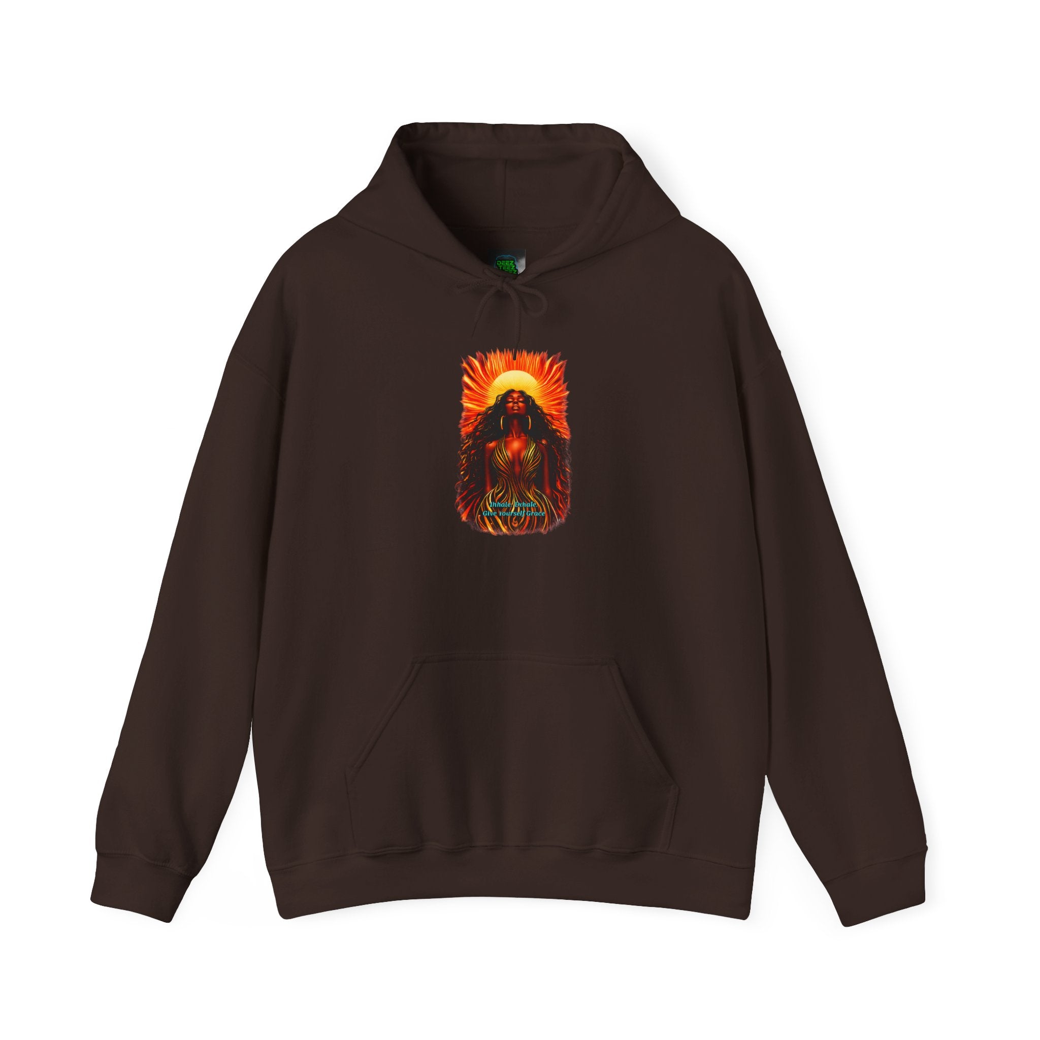 Human Spirit Hoodie — Sunset Tribal Grace Graphic Sweatshirt