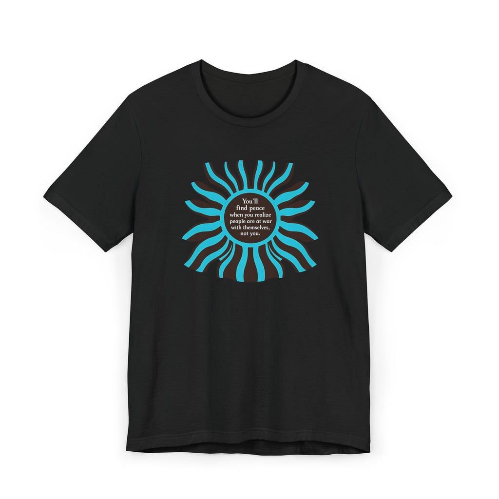 Sunburst Graphic T-Shirt — 'Don't Let Fear Decide' Inspirational Tee