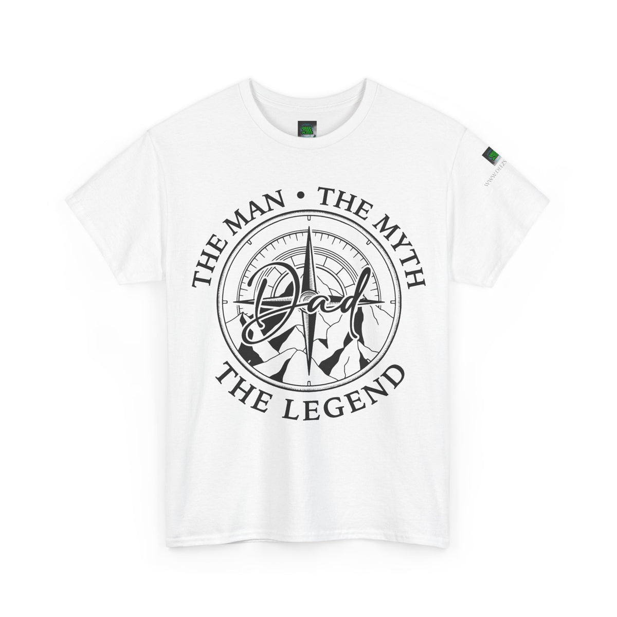 Dad Badge T-Shirt — "The Man • The Myth • The Legend" Vintage Tee