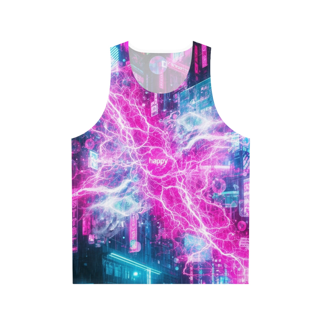 Neon City All-Over Print Tank Top — Retro Neon Vibe
