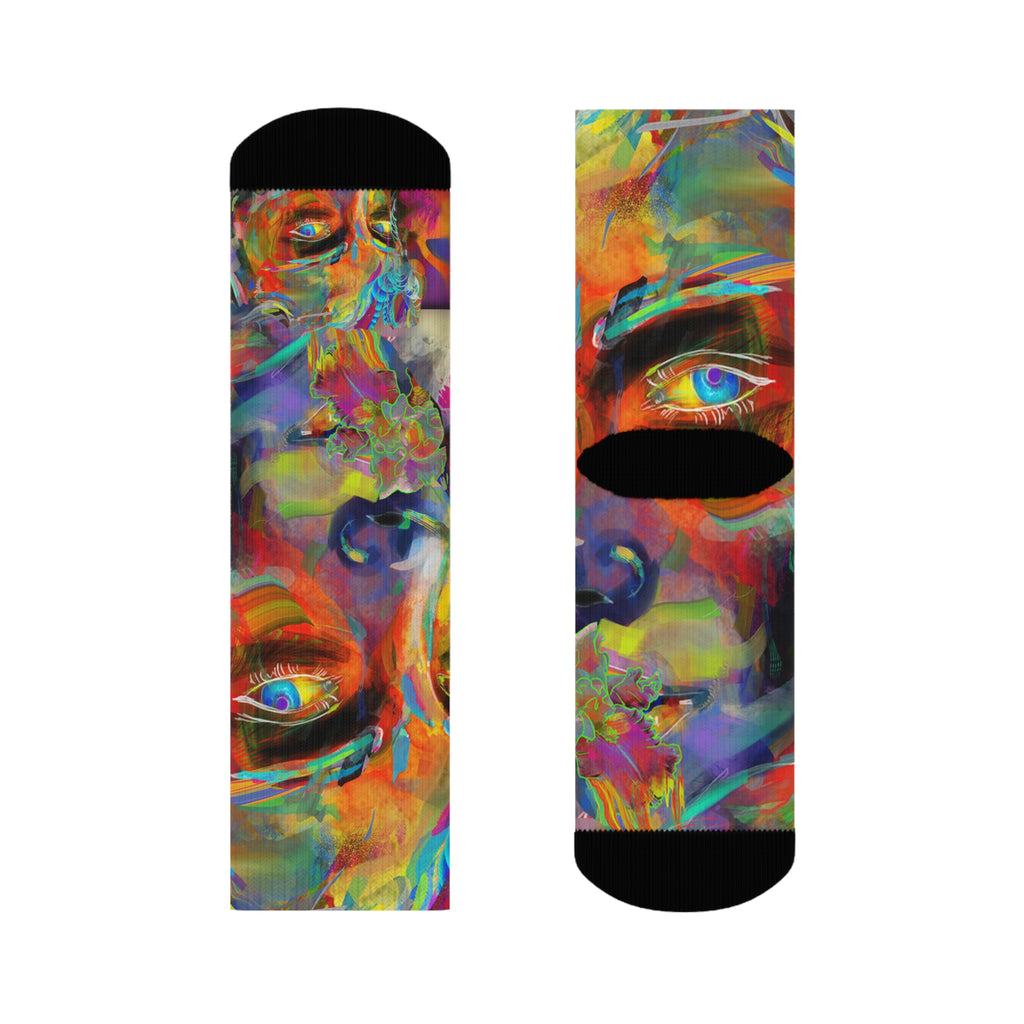 Psychedelic-ly Lit Crew Socks would look great with Psychedelicly-Lit collection of Hoodies and T-shirts
