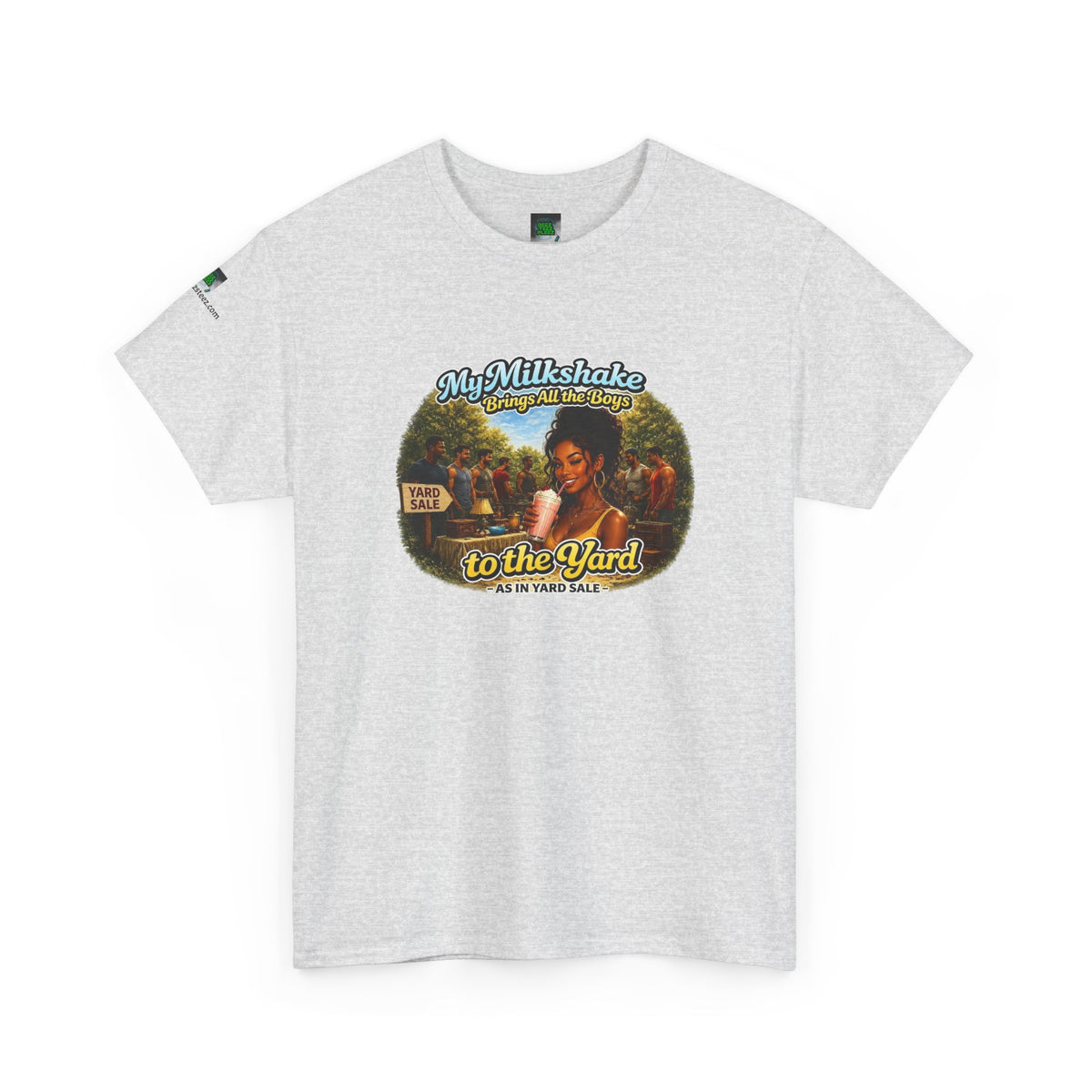 Copy of Retro Milkshake Shop Graphic Tee — "My Milkshake Brings All The Boys To The Yard" Vintage Art