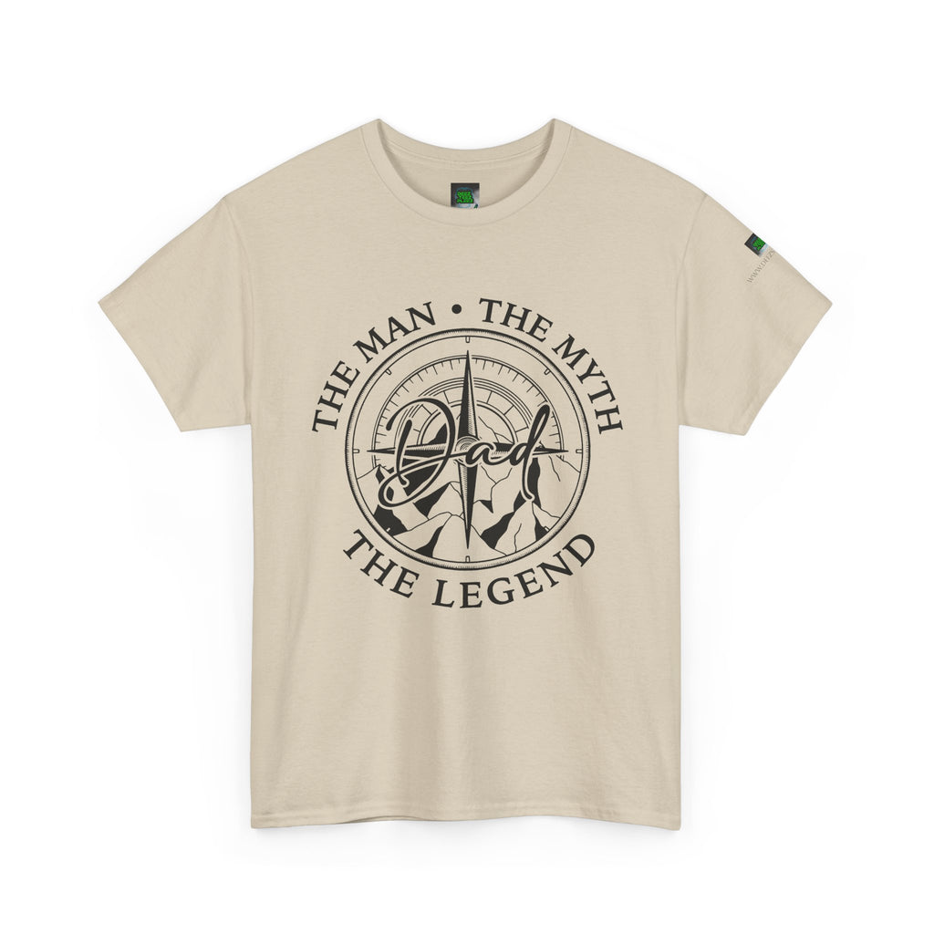 Dad Badge T-Shirt — "The Man • The Myth • The Legend" Vintage Tee