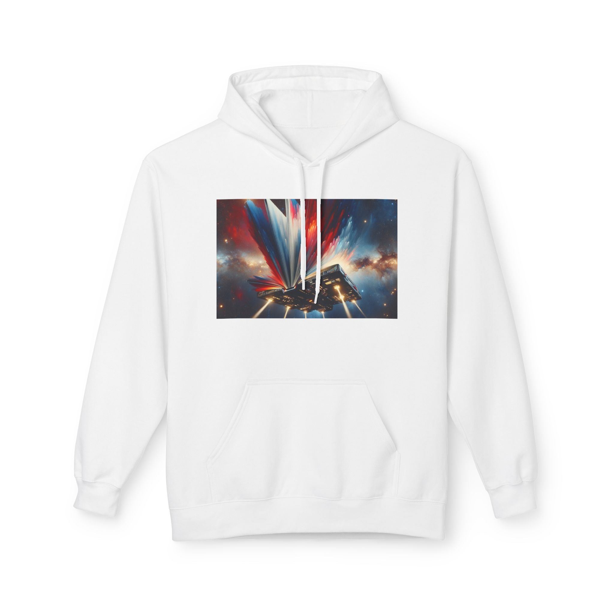 Cosmic Flight Hoodie — "Knowledge Takes Flight" Graphic Pullover
