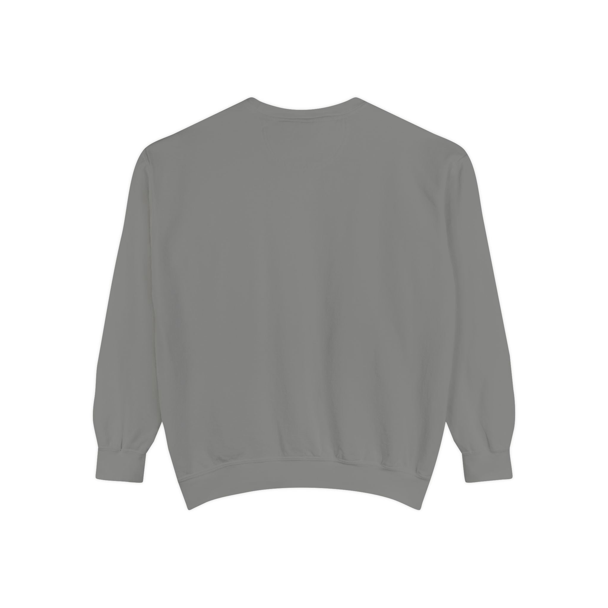 Never Give Up Sweatshirt — Motivational Garment-Dyed Crewneck