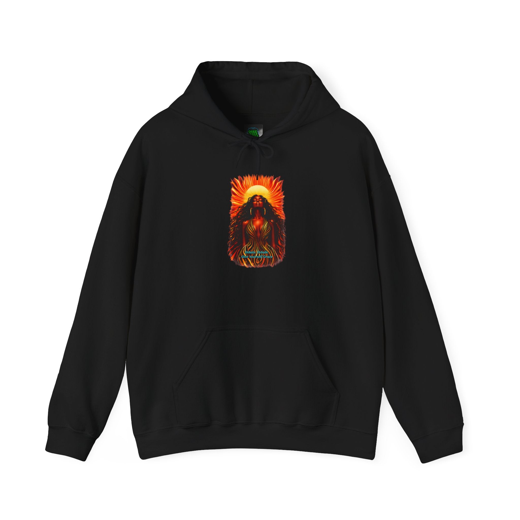 Human Spirit Hoodie — Sunset Tribal Grace Graphic Sweatshirt