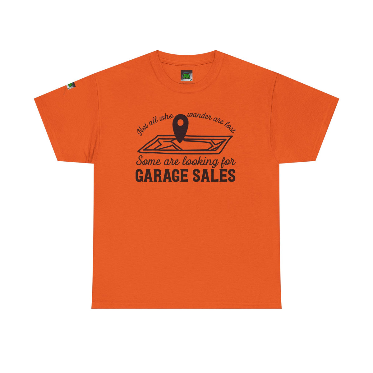 Garage Sale Hunter T-Shirt — "Some Are Looking for Garage Sales" Vintage Map Design