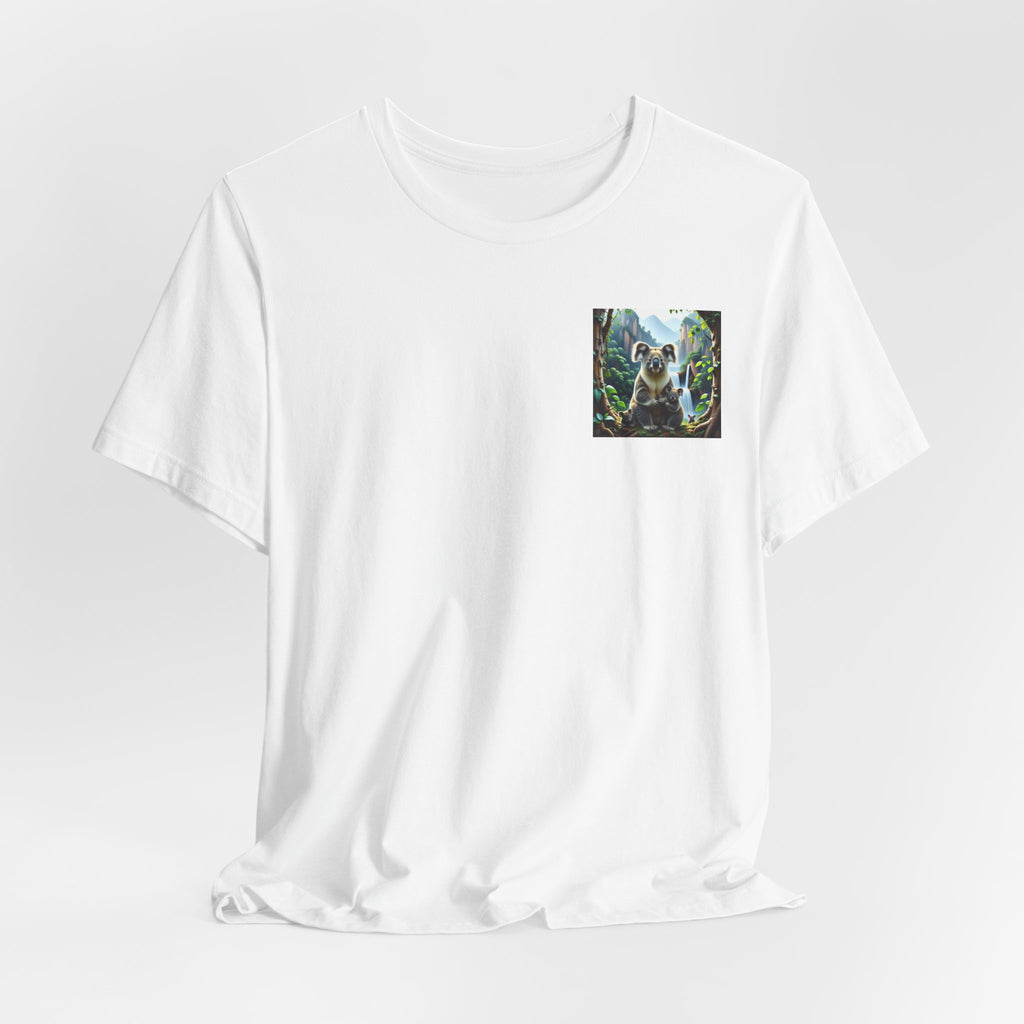 Koala Pocket Tee – Cute Wildlife Graphic Short Sleeve Shirt