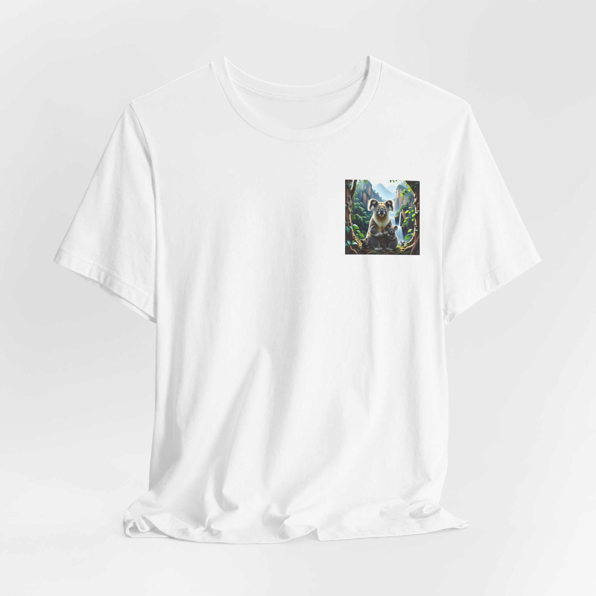 Koala Pocket Tee – Cute Wildlife Graphic Short Sleeve Shirt