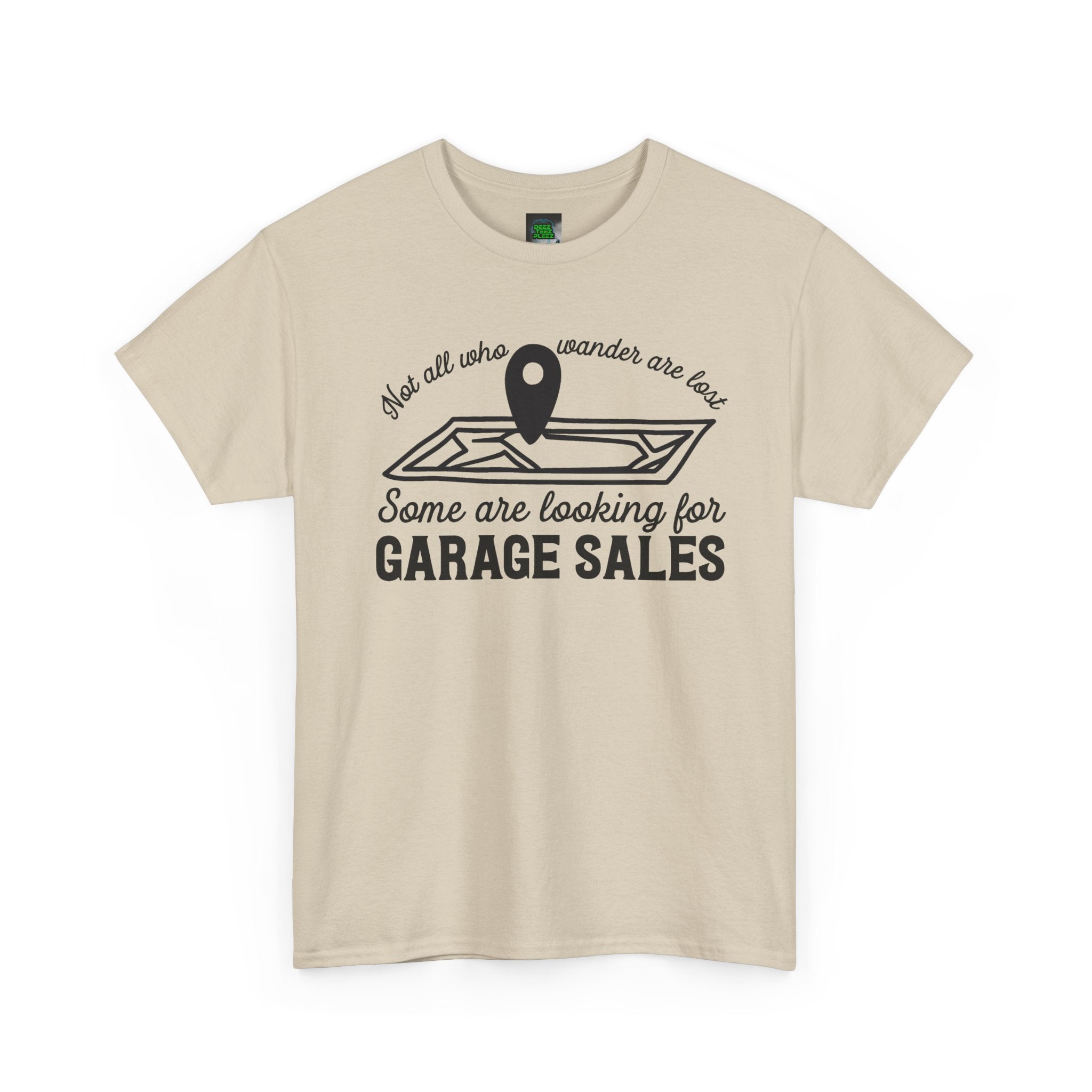 Garage Sale Hunter T-Shirt — "Some Are Looking for Garage Sales" Vintage Map Design
