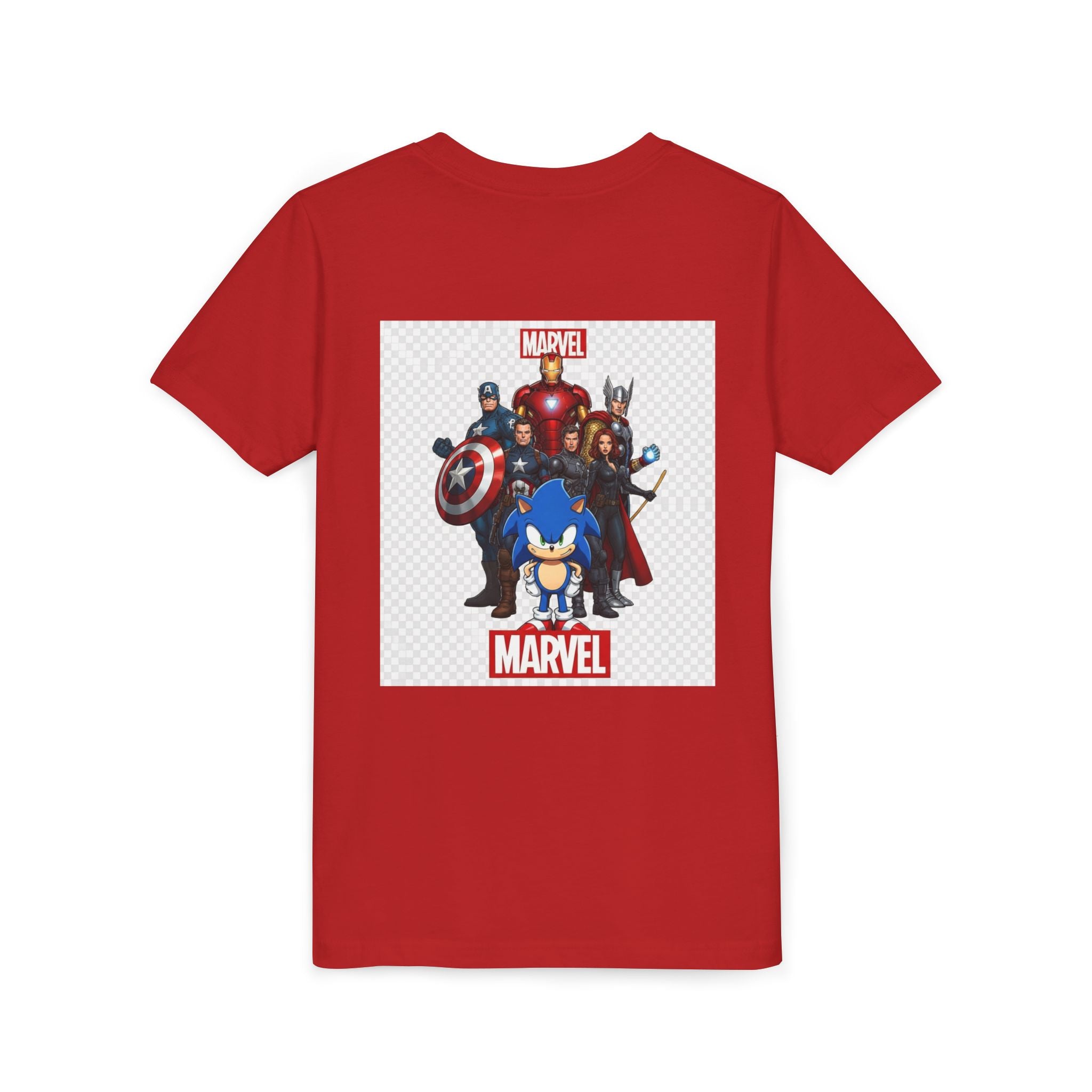 Kids Marvel & Spider-Verse Superhero Tee — Sonic & Avengers Graphic Youth T-Shirt