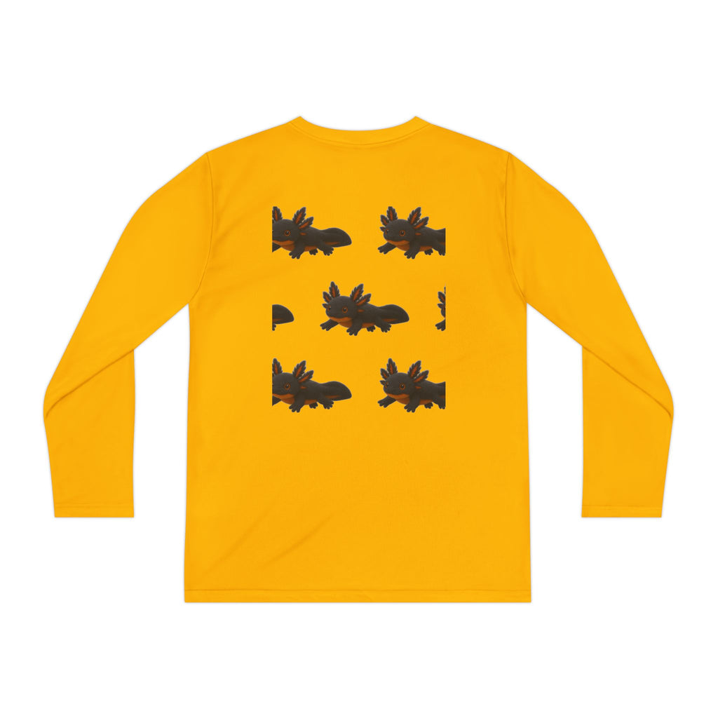 Axolotl Fun Facts Youth Long Sleeve Tee — "Water Salamander"