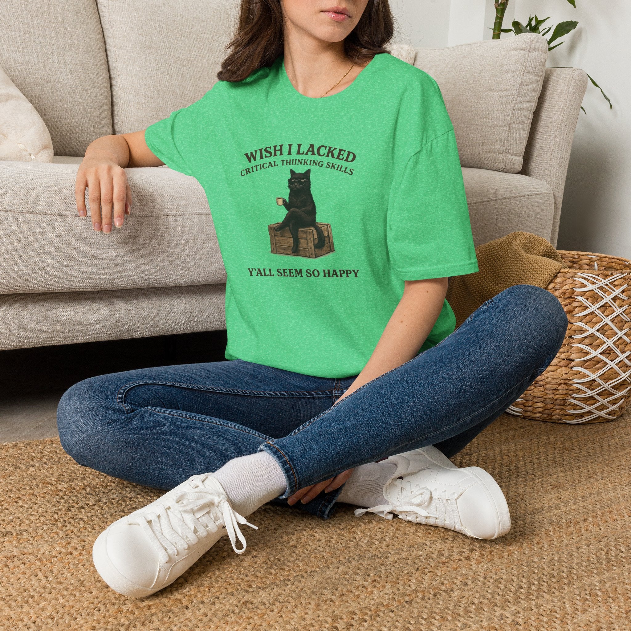 Unisex Softstyle T-Shirt "I Wish Cool Cat"